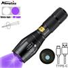 Alonefire Torcia Zoom 2in1 UV 365-395nm + Luce Bianca, Ricaricabile USB, per Rilevamento Urina Gatto/Cane, Scorpioni, Denaro, Rilevamento Perdite, Lampada di Controllo