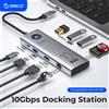 Orico Docking Station di tipo C ORICO 10Gbps 4 k60hz HUB USB 3.0 2.0 compatibile con HDMI RJ45 PD100W adattatore lettore di schede accessori per Laptop