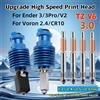 BEGRINT Aggiorna la testina di stampa ad alta velocità TZ V6 3.0 Hotend Kit per Ender 3/3 PRO/VORON 2.4 Estrusore Hi-End J-head per Prusa Ender 3 V2/CR10