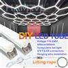 HAMRVL Lampada a tubo LED fai-da-te a nido d'ape Illuminazione esagonale per garage luce corda di sollevamento connettore accessori per cavi 110-240 V Barbiere Officina