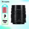 7artisans 7artesi APS-C 55mm F1.4 Teleobiettivo medio per persone Obiettivo per fotocamera ad ampia apertura per Sony E Fujifilm XF Canon EOS-M M43 Mount