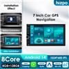Hizpo Lettore Multimediale per Auto a 8 Core DSP, Unità di Navigazione Universale con RDS, WiFi e Sistema AI Intelligente