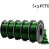 GEEETECH Filamento Geeetech PETG 1.75mm da 5kg per Stampante 3D FDM, Filo per Stampa 3D, Confezione Sottovuoto, Magazzini Locali, Plastica Colorata