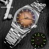 ADDIESDIVE Nuovo 39mm Orologio da uomo 8215 Movimento automatico 100m Waterproodf AR Rivestito in vetro a cupola Luminoso Dive Orologio da polso meccanico