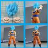 Bandai Dragon Ball Z Shf Super Saiyan Action Figure - Blue Son Goku Head Model Regalo accessorio giocattolo anime da collezione