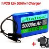 Aleaivy Per CCTV Cam Monitor portatile Super 12V 50000mah Batteria ricaricabile agli ioni di litio Capacità DC