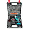 NONE Set trapano a percussione senza fili, con 2 batterie da 21V 1.5 Ah, 25+3 regolazioni di coppia, 2 velocità, Don Feliz