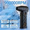 NONE Nuovo Ventilatore a Turbina 2026 da 900.000 RPM con Illuminazione, Turbo Jet Fan per la Pulizia di Auto da Neve e Polvere - Asciugatore a Vento Adatto per Casa, Esterni
