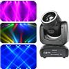 DJBY Faro mobile a LED da 100W con effetto pattern, RGBW 4 in 1, controllo DMX512 per DJ, discoteche, feste, bar, locali notturni, matrimoni, illuminazione scenica