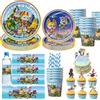 Potdemiel Articoli per Feste di Compleanno a Tema The Creature Cases, Decorazioni Usa e Getta, Stoviglie, Tovaglia di Carta, Set per Feste di Bambini