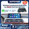 AUTOTOP Modulo Wireless CarPlay Android Auto per Sistemi BMW NBT CIC CCC EVO Serie 1 2 3 4 5 6 7 X1 X3 X4 X5 F20 F21 F30 F31 F34 F10 F48 F25 F26 F15 F10 E84 E60 E90 Mini BT GPS Mirror Link Integrazione OEM