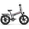 NONE OVIVO V2 2.0 Bicicletta Elettrica Pieghevole 20" con Pneumatici Fat 250W 48V18AH Ebike 25KM/H Fino a 120KM di Autonomia Bici Elettrica Pieghevole per Adulti