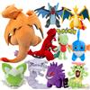 DUODUOBAO Peluche Pokémon: Squirtle, Bulbasaur, Charmander, Charizard, Groudon, Mudkip, Steelix, Caterpie, Sprigatito, Treecko