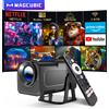 Magcubic Proiettore Mini Magcubic HY320 NTV 500ANSI con Licenza Netflix, Decodifica 1080P 4K, Correzione Automatica Trapezoidale, Controllo Vocale, App Integrate, WiFi, BT5.2, Home Cinema