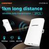 COMFAST 2 pezzi Comfast Access Point Esterno CPE Router Bridge AP 300Mbps 2.4Ghz 1KM Antenna Wifi a Lungo Raggio Estensore Ripetitore 48V POE per Telecamera IP CCTV Fattoria