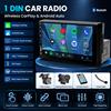 hippcron Autoradio HIPPCRON 1DIN 7 Pollici con Carplay e Android Auto Wireless, Lettore Multimediale per Auto, Schermo Touch IPS, Ingresso FM AUX, BT5.1