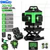 DWiusty Livella Laser Orizzontale e Verticale 360 Professionale per Costruzioni, Nuova Livella Laser 4D a 16 Linee con Linea Verde Autolivellante