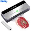 DWiusty Wiusty Sigillatrice Elettrica Sottovuoto per Alimenti Secchi/Umidi con Pulsante Touch per Conservazione Alimenti, Taglierina Integrata, Macchina per Confezionamento in Cucina