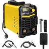 Saldatrice Inverter MMA-250, Macchina per Saldatura Elettrica IGBT con Display LCD, Porta Elettrodi, Maschera per Saldatura, Mini Saldatrice Rossa, Kit Fai-da-Te