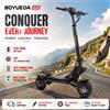 NONE Monopattino Elettrico BOYUEDA G2 per Adulti, E-Scooter Pieghevole con Avvio NFC e Connettività APP, Batteria 52V 19Ah, Pneumatici da 10 Pollici, Telaio in Lega di Alluminio, per Mobilità Urbana