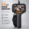 DDCAMERA Telecamera Endoscopica Industriale con Schermo LCD da 4,3 Pollici, Borescope Portatile 1080P HD, Strumento di Ispezione per Controllo di Sicurezza, Ispezione di Pareti, Tubi e Motori