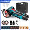 bromose Mini Smerigliatrice Angolare 12V, Mini Lucidatrice Cordless per Uso Domestico, 19500 Giri/Min, Smerigliatrice Elettrica Portatile
