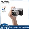 VILTROX Air Series Versione Argento AF 9mm F2.8 15mm 25mm 35mm 56mm F1.7 Obiettivo Prime Autofocus APS‑C per Fujifilm X Mount X‑T100