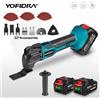 YOFIDRA Utensile Multifunzione Oscillante a Velocità Variabile, Trimmer Elettrico, Sega per Batteria Makita 21V
