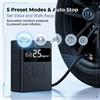 NONE Pompa per pneumatici elettrica wireless portatile per auto, diverse modalità di gonfiaggio, rilevamento della pressione dell'aria