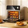 NONE Mini Forno per Pizza, Friggitrice ad Aria 14L, Forno Indipendente 1800W, Friggitrice Profonda, 11 Funzioni, Controllo Touch + Manopola, Timer, Elettrodomestico da Cucina per Cottura