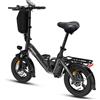 bodywel Bicicletta Elettrica Pieghevole Bodywel T16PRO 250W 36V 10.4Ah 14 Pollici, Mini E-Bike 25km/h per Adulti e Adolescenti, Ideale per il Pendolarismo Urbano