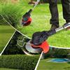 NONE Tagliaerba Elettrico Senza Fili Podofo a Forma di U 21V con Display LED di Potenza, 3 Lame Intercambiabili, Doppio Interruttore di Sicurezza, Utensile da Giardino Ricaricabile, 2 Batterie, 1