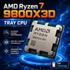 AMD Processore AMD Ryzen 7 9800X3D 8-Core 16-Thread AM5 CPU Desktop 3D V-Cache per Gaming, Confezione Tray Senza Scatola