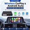 AUTOABC Decoder Box Wireless CarPlay per BMW Serie 1, 2, 3, 4, 5, 6, 7, X1, X3, X4, X5, X6 e MINI (2009-2020) CIC, NBT, EVO; con AirPlay, MirrorLink e telecamera per retromarcia.