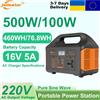Gaiaray 500W 100W 12.8V Stazione di Alimentazione Elettrica con Supporto per Pannello Fotovoltaico, Kit di Energia Solare di Emergenza con Illuminazione LED, Attrezzatura per Campeggio all'Aperto,