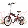 ONESPORT Bicicletta Elettrica Pieghevole ONESPORT OT02 Pro, Leggera 17,18 Kg, 7 Velocità, Motore Brushless 250W, Batteria 36V 5,2AH, Velocità 25KM/H, Modalità Assistenza, 25KM, Pneumatici da 20 Pollici, Bici