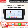 HIZPO Lettore Multimediale per Auto BMW Serie 3 E90 E91 E92 E93 2006-2012, Navigazione GPS, Stereo 6115, Autoradio, CarPlay Wireless, RDS, DSP