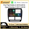 NONE Autoradio Android 15 Eunavi per FIAT Doblo 2009 - 2015, Navigazione GPS, Lettore Multimediale Video, Stereo, Carplay+Auto, WiFi+4G, BT