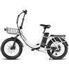 SAMEBIKE CY20PRO Bicicletta Elettrica Pieghevole da 20" per Adulti, Batteria 48V 13Ah 624Wh, Autonomia 50-100KM, Motore 250W, Velocità 25KM/H, Bici Elettrica da Pendolare con Doppia Sospensione e