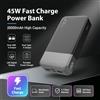 NOBIS Power Bank da 45W a Ricarica Rapida, 20000mAh, Batteria Esterna Portatile ad Alta Capacità, Doppia Uscita USB-A e Doppia Tipo-C, Display Digitale LED, Caricatore Rapido PD QC per iPhone 17 16
