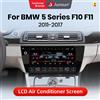 Junsun Schermo LCD Junsun da 10,25 pollici per il controllo digitale del clima dell'aria condizionata, display touch screen per BMW Serie 5 F10 F11 520d 2011-2017, Plug and Play.