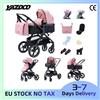 ALYIKOU Set Portatile 3-in-1 per Neonati: Passeggino con Seggiolino Auto, Passeggino Pieghevole a Seduta Alta, Telaio in Alluminio Leggero con Tessuto Traspirante per l'Uso Estivo