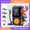NONE Compressore d'aria 4 in 1 da 150 Psi, avviatore di emergenza per batteria, power bank da 7200 mAh, avviatore di emergenza da 1200A, gonfiatore digitale per pneumatici