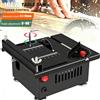 TKKEACE Sega da Tavolo Multifunzione 100W, Mini Sega Elettrica da Banco, Macchina per Taglio con Velocità e Angolo Regolabili, Lama Sollevabile, Strumento per Taglio Profondo, per Lavorazione del Legno