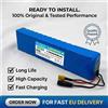Batteria agli ioni di litio ad alta capacità 36V 150000mAh 10S3P, adatta per la sostituzione della batteria di monopattini elettrici, con BMS, motore ad alta potenza integrato da 250W-1000W.