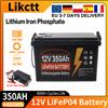 Likctt Batteria al litio ferro fosfato LiFePO4 12V 24V 100AH 150AH 200AH 300AH 350AH con BMS integrato per camper, golf cart, accumulo solare, disponibile in magazzino UE, senza tasse.