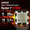 AMD Processore AMD Ryzen 7 9700X 8 Core 16 Thread Architettura Zen 5 32 MB di Cache L3 Socket CPU AM5 PCIe 5.0