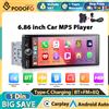 Podofo 1Din 6.36'' Autoradio Multimediale con Schermo Touch, Carplay Wireless, Lettore Multimediale per Auto MP5, Android, BT, Radio FM RDS