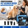 Asciugacapelli per Cani 2000W, Soffiatore Professionale ad Alta Velocità per la Toelettatura degli Animali Domestici con 4 Beccucci e Velocità del Vento Regolabile in Continuo per Cani e Gatti