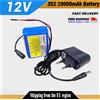 Kedanone Batteria Ricaricabile agli Ioni di Litio 12V 20Ah, Batteria Portatile 20000mAh per Dispositivi 12V, Auto RC, Barca, Robot, Fai-da-te + Caricabatterie